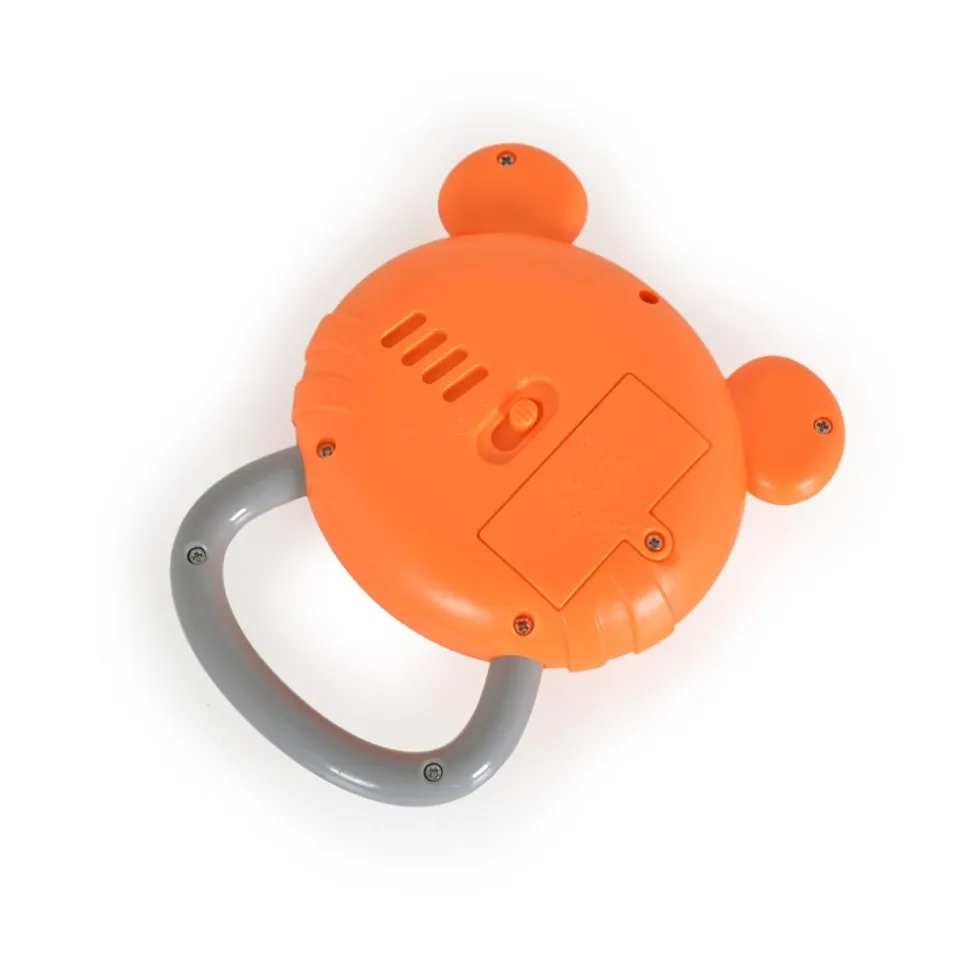 Moni Musikspielzeug Trommelbär MBX05-2, Musik, Trommelgeräusche, Tierstimmen orange