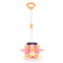 Moni Schiebespielzeug Flugzeug Seifenblasen, für drin und draußen, Höhe 46,5 cm rosa