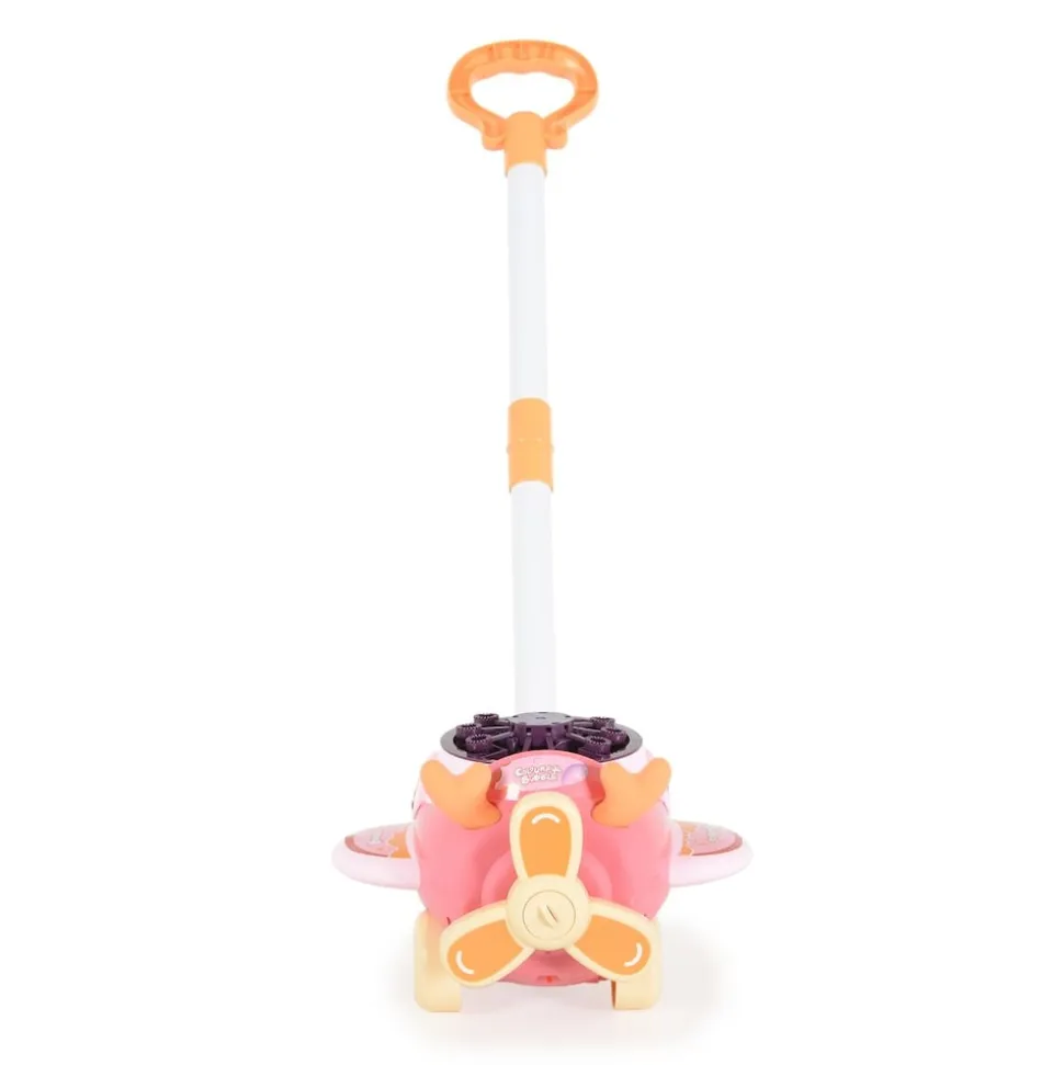 Moni Schiebespielzeug Flugzeug Seifenblasen, für drin und draußen, Höhe 46,5 cm rosa