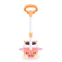 Moni Schiebespielzeug Flugzeug Seifenblasen, für drin und draußen, Höhe 46,5 cm rosa