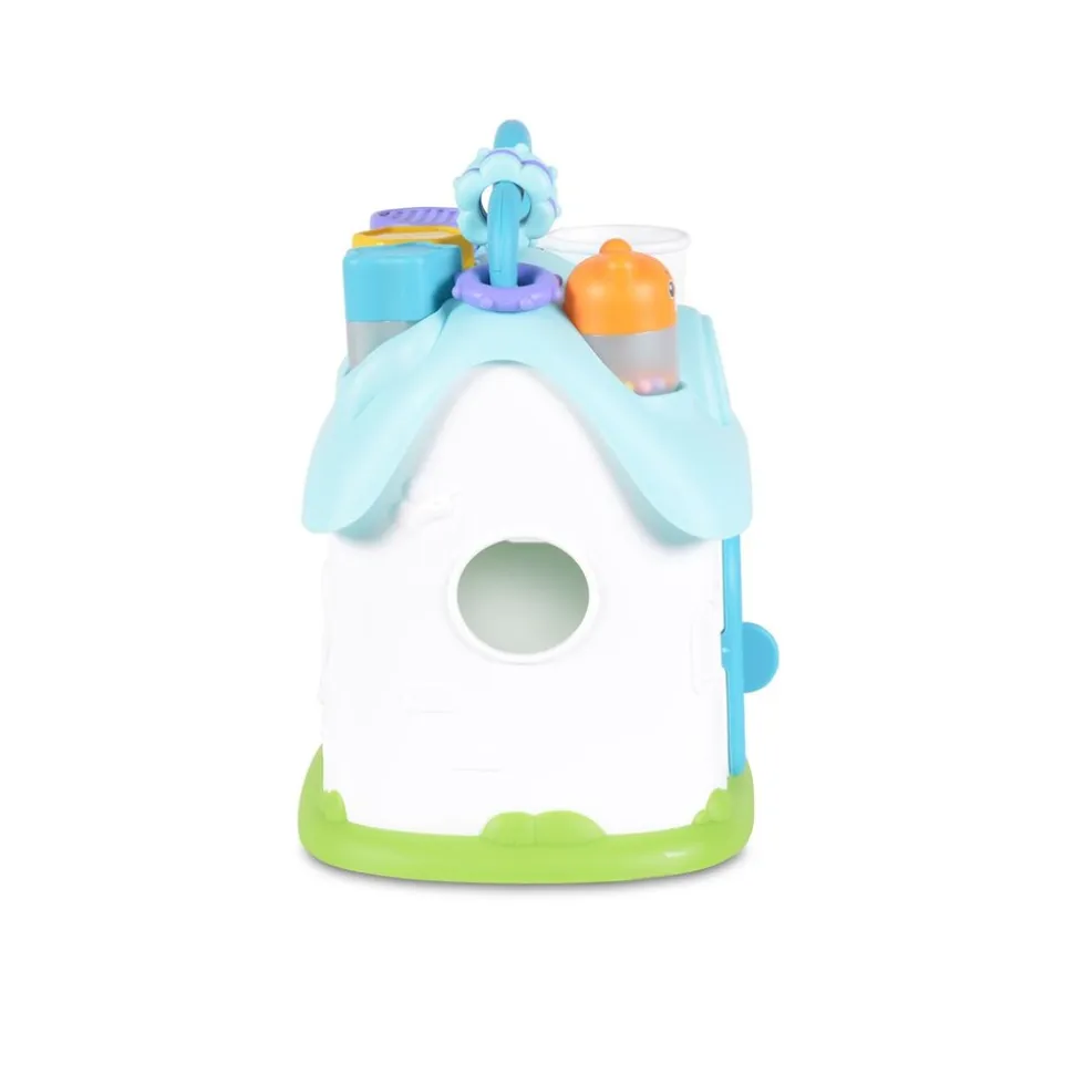 Moni Sortierspiel Elfenhaus QX-91163E Musik, Licht Formsortierspiel Formen Griff blau