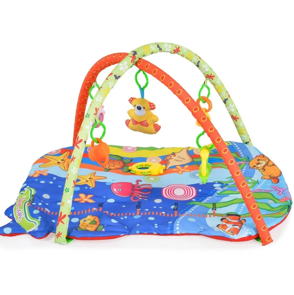 Moni Spielbogen Baby Like 143A, Unterwasserwelt, 5 Spielsachen, Wachstumsskala
