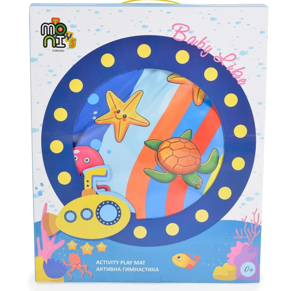 Moni Spielbogen Baby Like 143A, Unterwasserwelt, 5 Spielsachen, Wachstumsskala