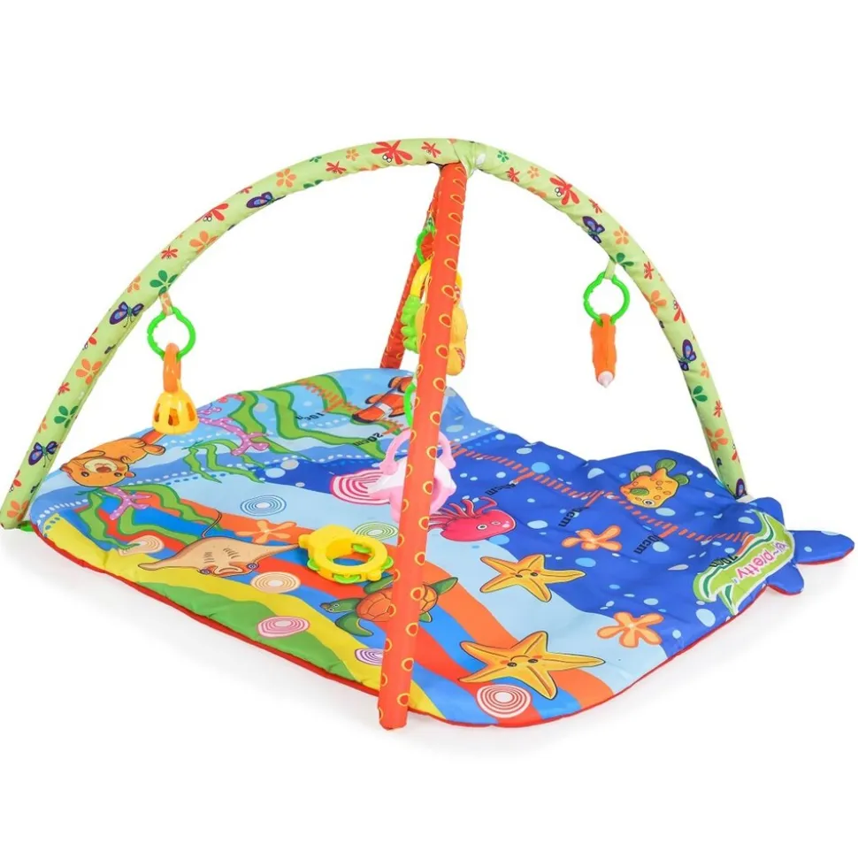 Moni Spielbogen Baby Like 143A, Unterwasserwelt, 5 Spielsachen, Wachstumsskala