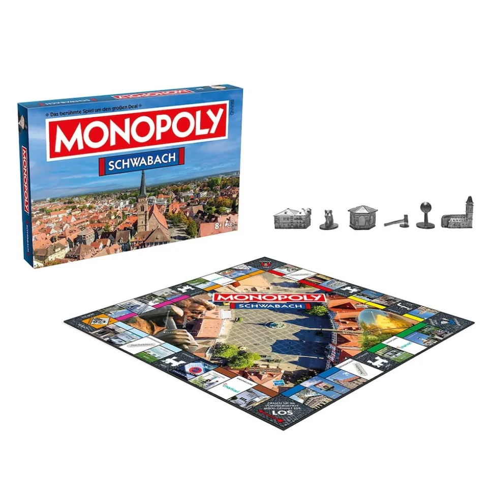 Monopoly - Schwabach Brettspiel Gesellschaftsspiel Spiel Cityedition Stadtedition