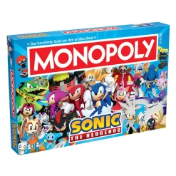 Monopoly - Sonic + 6 EXTRA Spielfiguren Gesellschaftsspiel Brettspiel Spiel