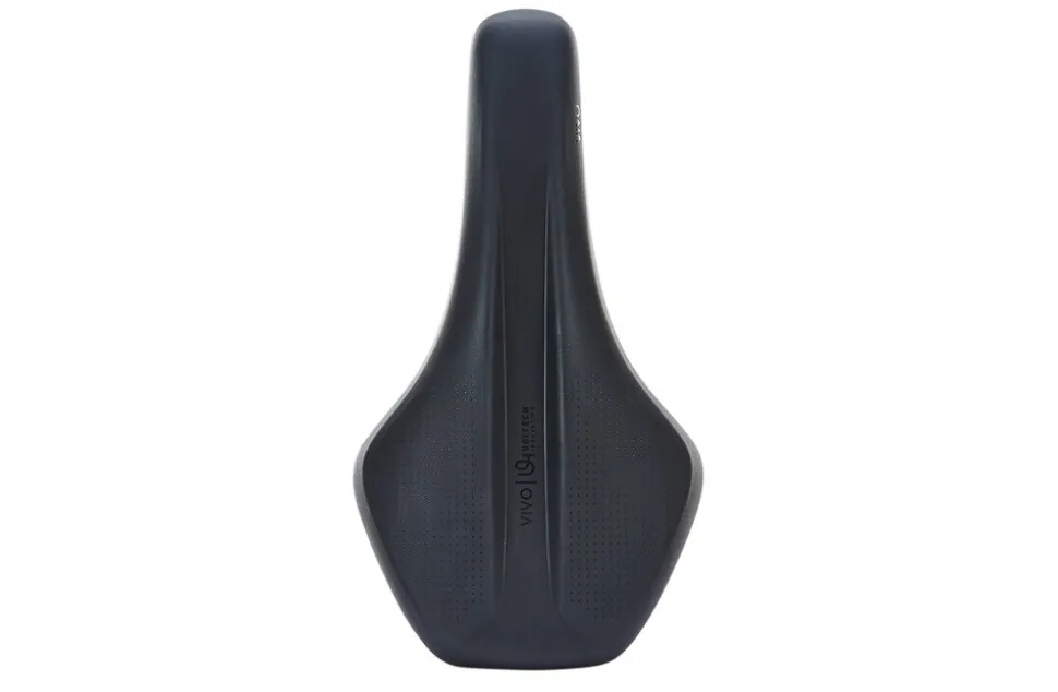 Mountainbike-Sattel, mit Fixierungsskala, Farbe: schwarz