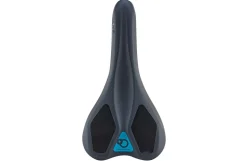 Mountainbike-Sattel, mit Memory Foam, mit Fixierungsskala, Farbe: schwarz