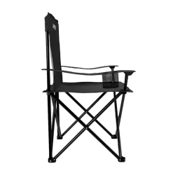 24MOVE® Campingstuhl Faltstuhl, 2er Set, schwarz, mit Getränkehalter und Tragetasche Outdoor, faltbar max. 100kg, Anglerstuhl, Klappstuhl