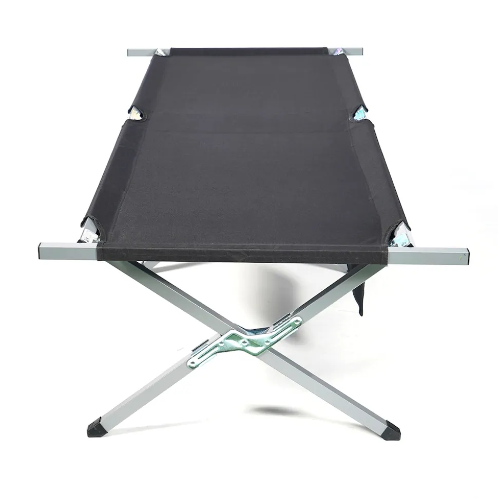 24MOVE® Feldbett Campingbett bis 200 kg In-und Outdoor Camping faltbar, inkl. Tragetasche für einfachen Transport