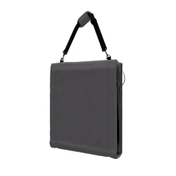 24MOVE® Strandmatte 2er Set klappbar mit Rückenlehne, Strandliege mit Gurt, tragbar für Strand und Garten, Liegematte grau