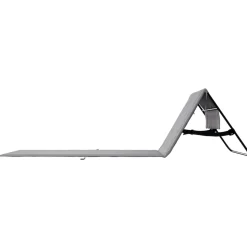 24MOVE® Strandmatte 2er Set klappbar mit Rückenlehne, Strandliege mit Gurt, tragbar für Strand und Garten, Liegematte grau