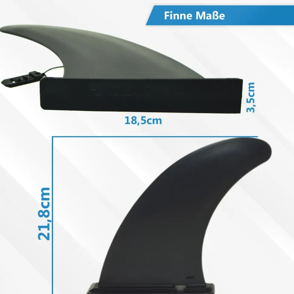 24MOVE® SUP Finne für SUP Stand Up Board, Abziehbare Mittelflosse Surfbrett SUP Longboard Finne, Ersatz, Paddleboard