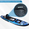 24MOVE® SUP Kajak Sitz für Paddle Boards und Kajaks, gepolstert und ergonomisch, mit Tasche, Surfboard, Stand Up Sitz