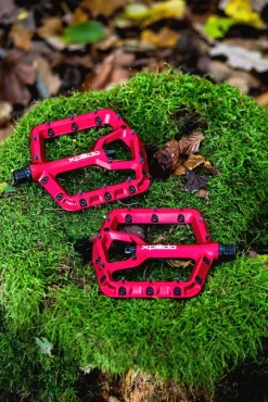 MTB/Plattform Pedal TRIDENT, rot, 9/16"