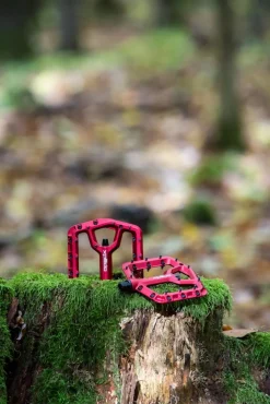 MTB/Plattform Pedal TRIDENT, rot, 9/16