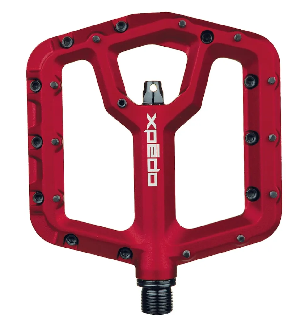 MTB/Plattform Pedal TRIDENT, rot, 9/16"