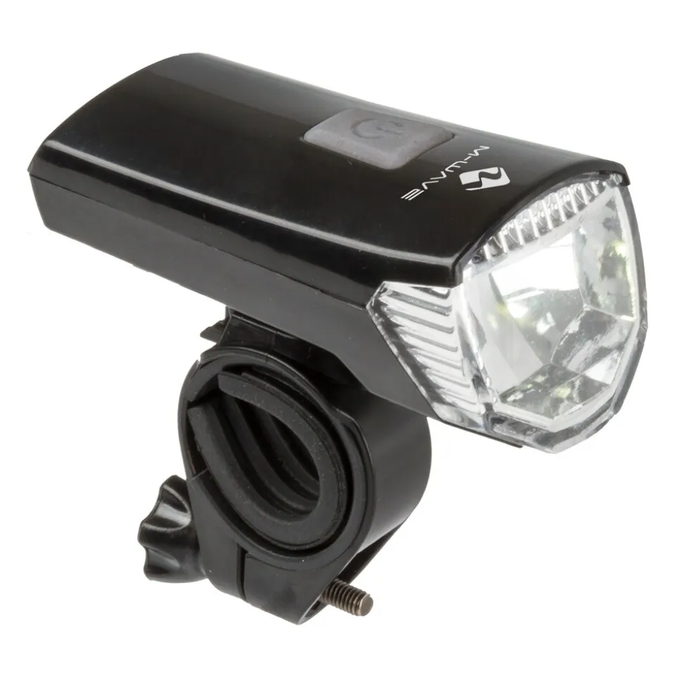 M-Wave Atlas K 11 Akkulampen Set LED Fahrradlampe Fahrradlicht StVZO Fahrrad Lampe USB