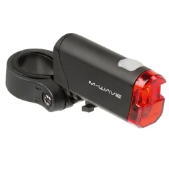 M-Wave Atlas K 51 Fahrrad Licht LED Fahrradlicht Fahrradlampe Set Fahrradleuchte StVZO Batterieleuchte