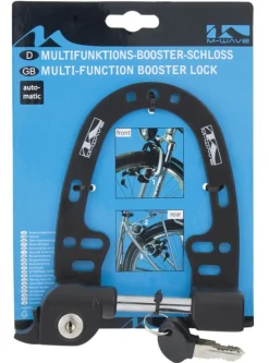 M-Wave Booster Fahrradschloss Rahmenschloss Bügelschloss Fahrrad Schloss