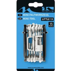 M-Wave Little 15 Multitool Multifunktionswerkzeug Fahrradwerkzeug Set für unterwegs Minitool 15 Funktionen