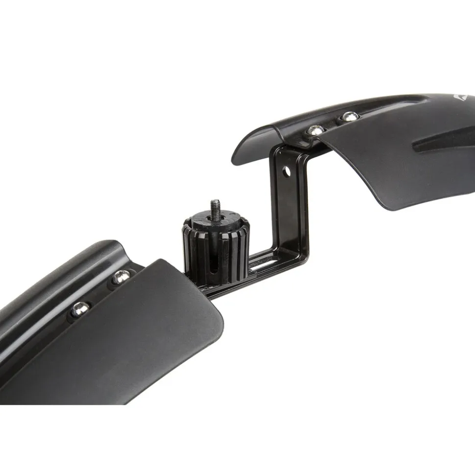 M-Wave Mud Max Plus QR Schutzblech 26 - 29 Zoll Spritzschutz Mudguard Schmutzfänger Fahrradschutzblech Steckschutzblech Set vorne hinten
