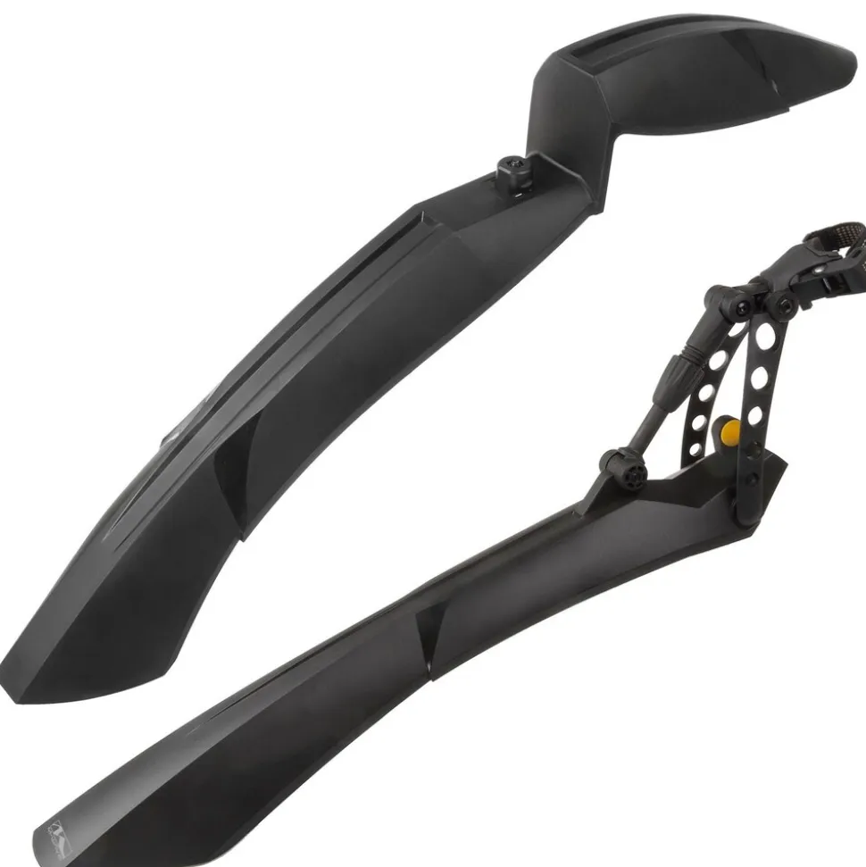 M-Wave Mud Max QR.F II Schutzblech 26 - 29 Zoll Spritzschutz Mudguard Schmutzfänger Fahrradschutzblech Steckschutzblech Set vorne hinten