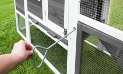 MyAnimal Hühnerstall für 4 Hühner MH-32 mit Eiablage, Hühnerhaus schutzimprägniert, Dach abnehmbar (Grau 2.0)