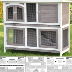 Nanook Hasenstall Balu Einzelstall oder System Kombi