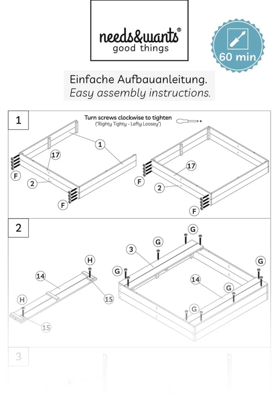 needs&wants® Holz Sandkasten mit Picknicktisch und Dach, Bänken & Abdeckung, Kinder Sandkiste mit klappbarem Deckel, UV-Sonnenschutz, Sandbox quadratisch für Garten Outdoor Spielplatz, 185x110 cm, gelb weiß braun