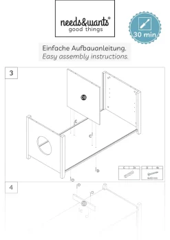 needs&wants® Katzenschrank groß für Katzentoilette XXL aus Holz mit Schuhschrank Sitzkommode, Katzenklo-Schrank Kommode, Design Katzenhaus Toilette Klo, 110 x 50 x 53 cm, weiß braun