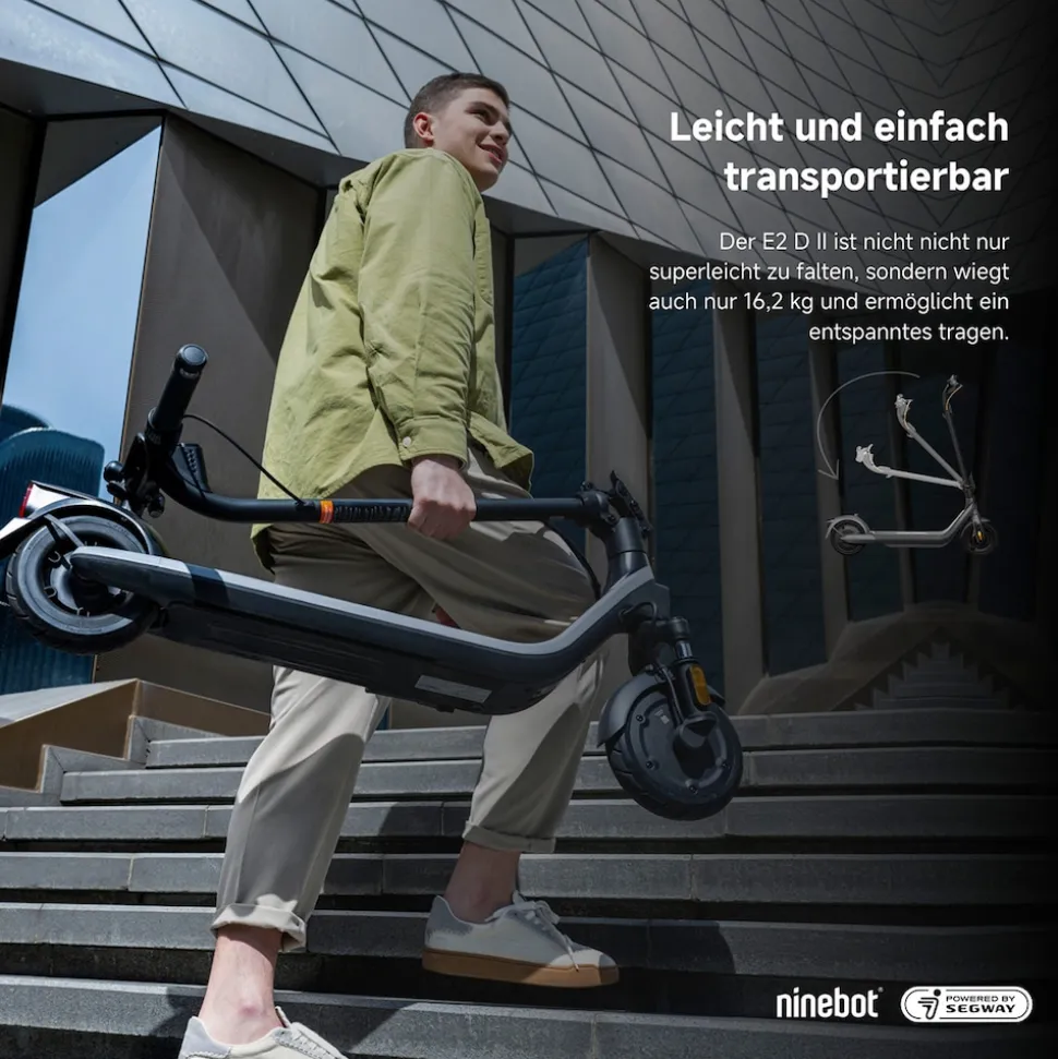 Ninebot by Segway KickScooter E2 D II schwarz E-Scooter