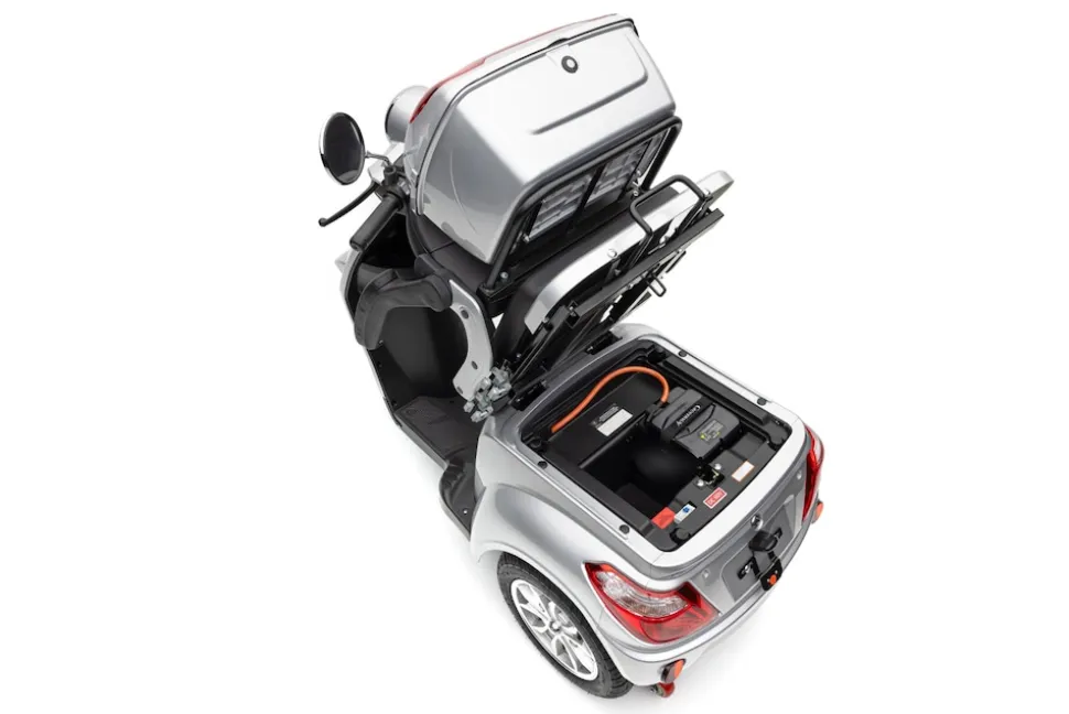 Nova Motors Bendi silber 20 km/h 1 x 20Ah Akkupack, Gehstockhalter