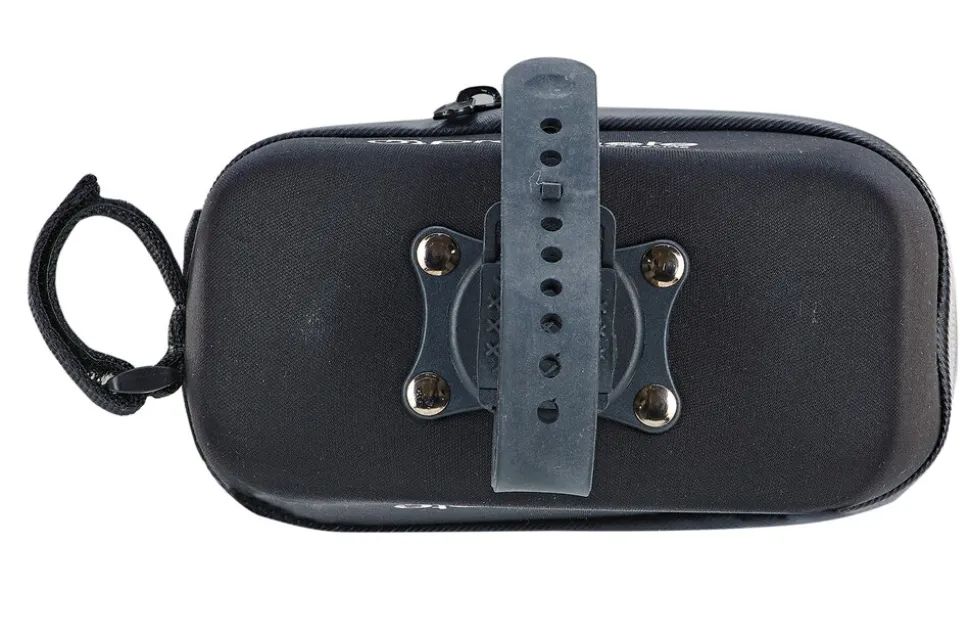Oberrohrtasche, wasserabweisend, mit Smartphone-Fach für Smartphones bis 5,5", Volumen: 1 Liter, Farbe: schwarz