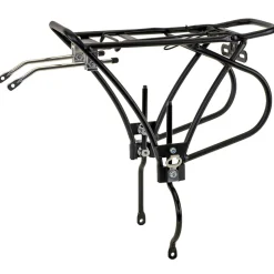 O-Stand Disc Gepäckträger Heckgepäcktäger 24 - 29 Zoll universal Fahrrad Heckgepäckträger für Scheibenbremse Aluminium Federklappe