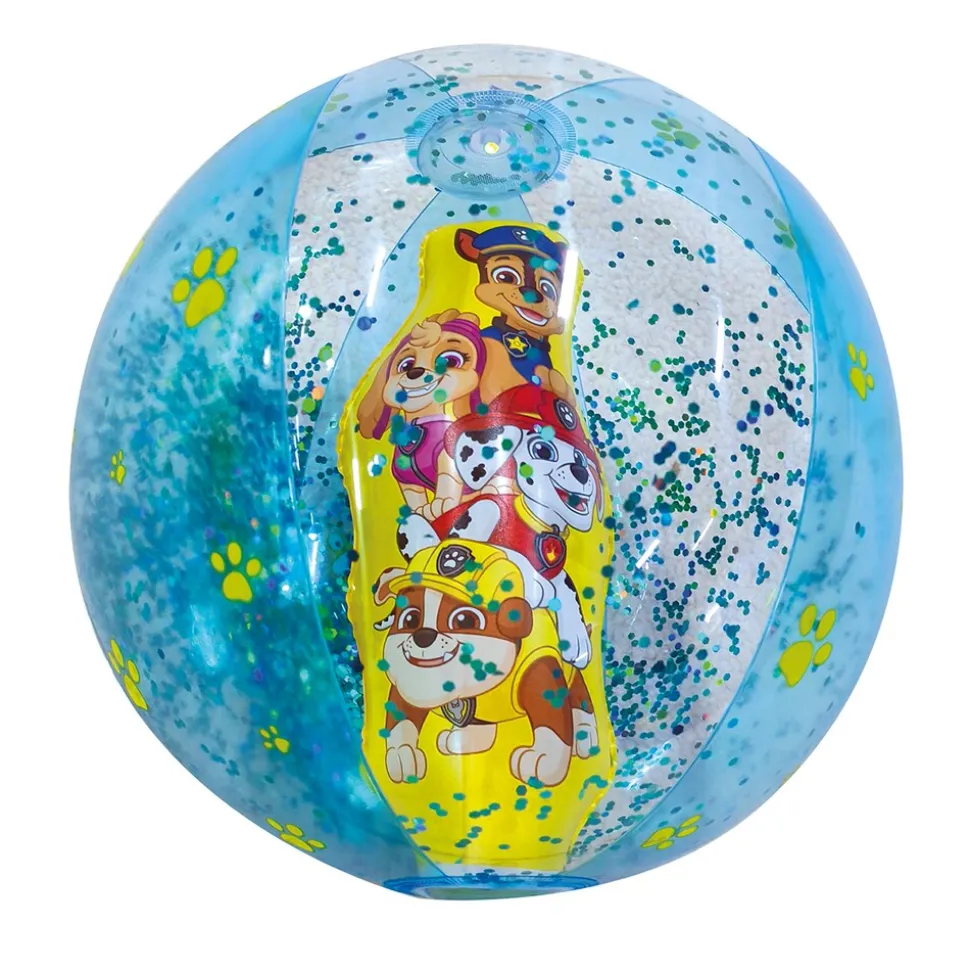 Paw Patrol Strandball Glitzerball Kinder Wasserball 29cm Poolball Ball Kinder