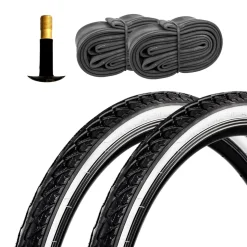 Pentagon Sports Reifen 28 Zoll 700c x 38c Mantel Fahrraddecke Drahtreifen Fahrradreifen Whitewall Citybike Cityreifen Straßenprofil