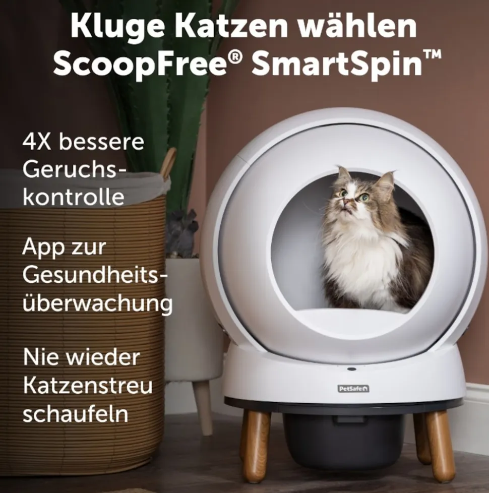 PetSafe ScoopFree SmartSpin Selbstreinigende Katzentoilette