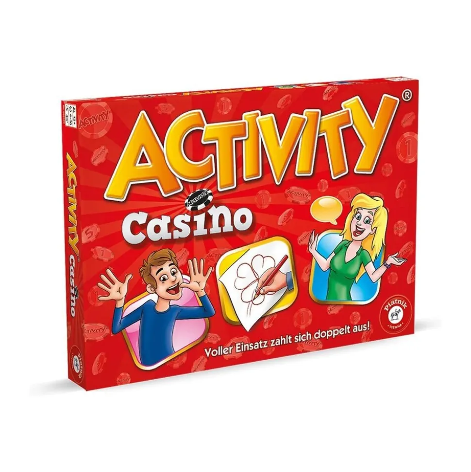 Piatnik Activity Casino Spiel ab 12 Jahre Partyspiel für Gruppen mit Jetons