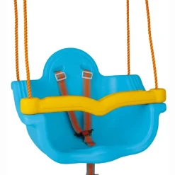 Pilsan Babyschaukel 2 in 1, 06138, abnehmbarer Bügel, Sicherheitsgurt, ab 1 Jahr blau