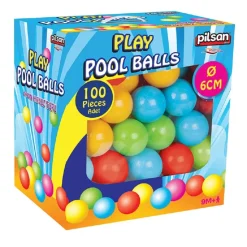 Pilsan Bällebad 06400, 100 bunte Spielbälle je 6 cm Durchmesser im Karton