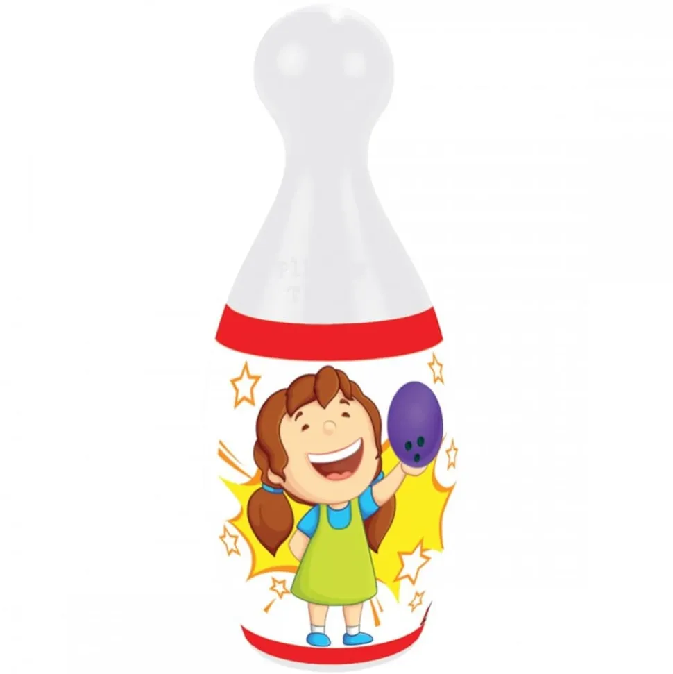 Pilsan Bowling Midi 06419 Kinder Bowlingspiel 6 Kegel und 2 Kugeln ab 10 Monate