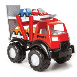 Pilsan Kinder Autotransporter 06516, Laderampe, vier kleine Autos ab 1 Jahr