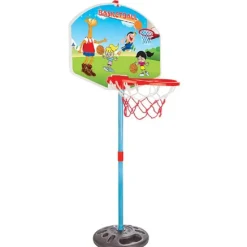 Pilsan 03394 Kinderbasketballkorb mit Ständer, Höhe 115 cm, ab 3 Jahre