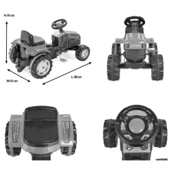 Pilsan Kindertraktor 07314 Active, Pedale, Sitz mehrfach verstellbar, ab 3 Jahre grün