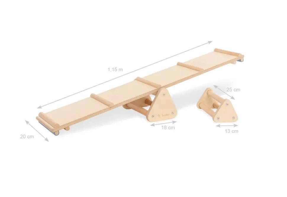 PINOLINO Balancierwippe und -balken Kari – natur