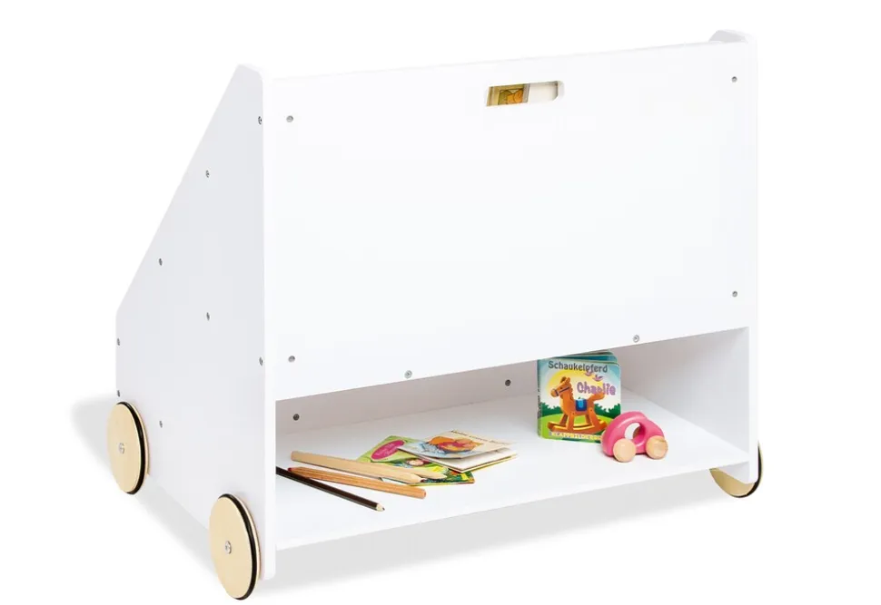 PINOLINO Kinder-Bücherregal mit Rollen Lasse – weiß
