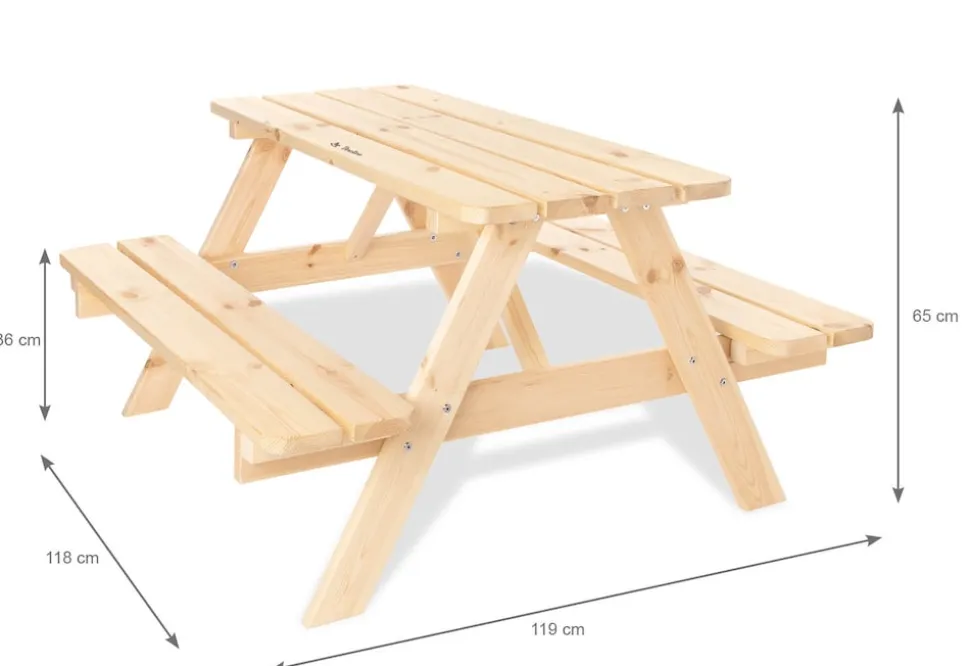 PINOLINO Kindersitzgarnitur Nicki Maxi für 6 – natur