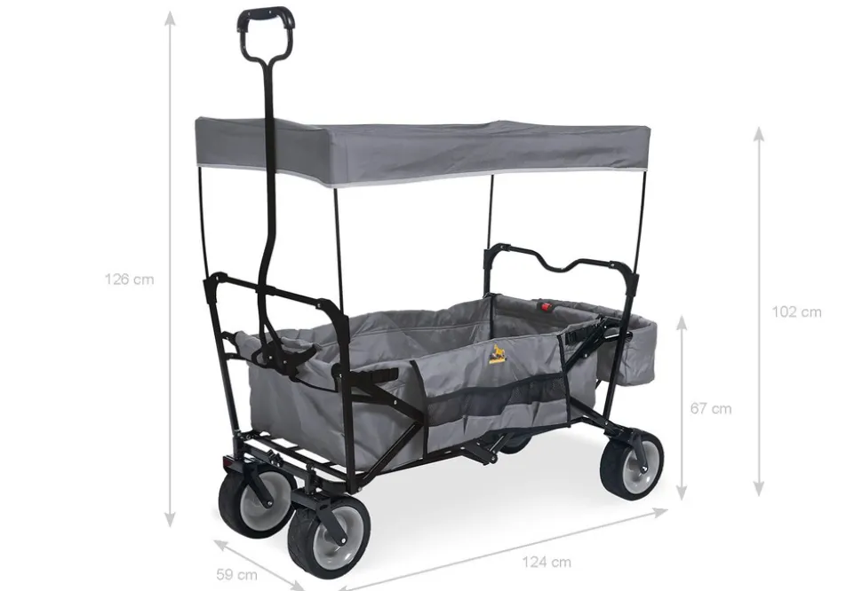 Pinolino Klappbollerwagen Paxi, grau