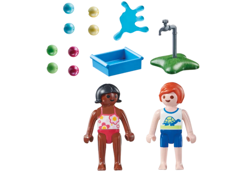 Playmobil Kinder mit Wasserballons